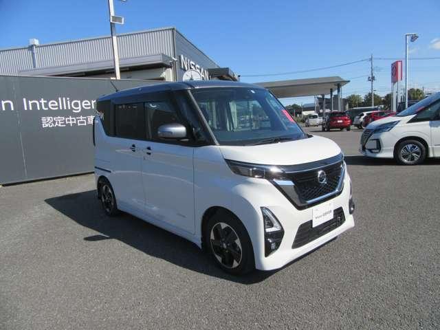 ルークス 660 ハイウェイスターX プロパイロット エディション 左右パワースライドドア アイドリング イモビ パノラマモニター 助手席エアバッグ 衝突軽減ブレーキ PW LDW スマートキー バックカメラ PS AAC アルミホイール サイドエアバッグ キーレス(10枚目)