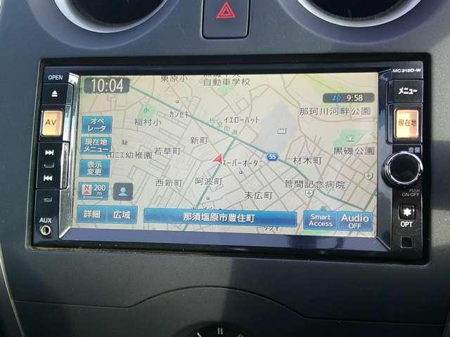 ノート 1.2 X カーナビ セキュリティーアラーム キーレス 運転席助手席エアバッグ バックカメラ エアコン パワーウィンドウ パワーステアリング ABS メモリーナビ 運転席エアバック A-STOP(4枚目)