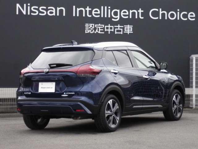 キックス １．２　Ｘ　ツートーンインテリアエディションＭＭ３２３Ｄ－Ｌ　レーダークルーズ　被害軽減ブレーキ　ＬＥＤヘッドライト　アラウンドビューモニター　インテリジェントキー　ドラレコ　ＥＴＣ　メモリ－ナビ　エアコン　パワステ　キーレス　パワーウィンドウ　ＡＢＳ　試乗車（2枚目）