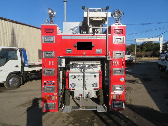 エルフトラック Ｗキャブ　モリタ製消防車（9枚目）