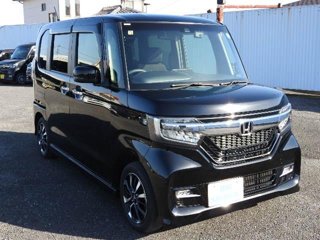 Ｎ－ＢＯＸカスタム Ｇ・Ｌホンダセンシング　カーテンエアバック　ＡＢＳ　フル装備　ナビ　地デジ　Ｂカメラ　ドラレコ　ＬＥＤヘッド　フォグ　１４アルミ　ＥＴＣ　片側自動ドア　Ｌクルーズ　Ｐガラス　バイザー　スマートキー　Ｉストップ　Ｈセンシング（3枚目）