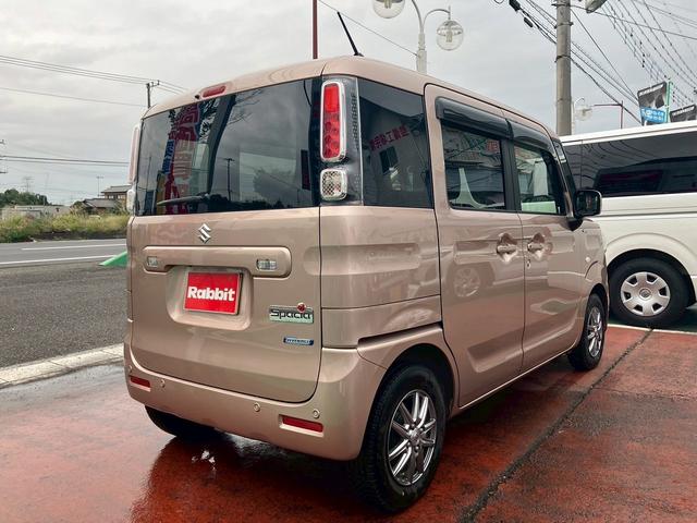 スペーシア ハイブリッドＧ　ワンオーナー車両　マイルドハイブリッド　フルセグＴＶ　バックカメラ　Ｂｌｕｅｔｏｏｔｈオーディオ　オートマチックハイビーム　フルフラットシート　ベンチシート　スマートキー　プッシュスタート（4枚目）