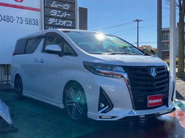 アルファード 2.5X ユーザー買取車両 エムズスピードエアロ、マフラー アルパイン9インチナビ フルフラットシート バックカメラ クルーズコントロール フルセグTV CD DVD Bluetooth対応(3枚目)