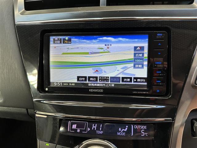 プリウスアルファ Ｓ　スマキ－　ＤＶＤ視聴可　リモコンキー　ＰＣＳ　横滑り防止装置付き　ＰＷ　クルコン　ナビ・ＴＶ　サイドエアＢ　ＥＴＣ車載器　ＡＢＳ付き　アルミホイール　メモリーナビゲーション　パワーステアリング　イモビ（10枚目）