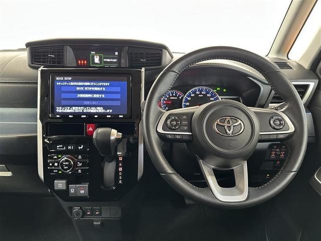 ルーミー カスタムＧ　バックモニタ　横滑り防止システム　運転席助手席エアバック　障害物ソナー　左右電動スライドドア　スマ－トキ－　Ａ－ＳＴＯＰ　エアバック　エアコン　ＬＥＤライト　キーフリー　フルセグテレビ　イモビ　ＰＳ（3枚目）