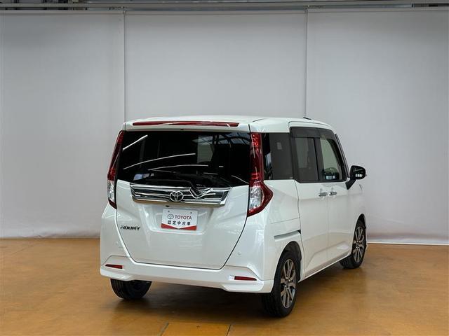 ルーミー カスタムG-T Iストップ Bカメラ ドライブレコーダ DVD再生可 Aクルコン LEDへッドライト エアコン スマキー エアバック Wエアバック ナビTV キーフリー ETC付 イモビ 横滑り防止機能 パワステ(9枚目)