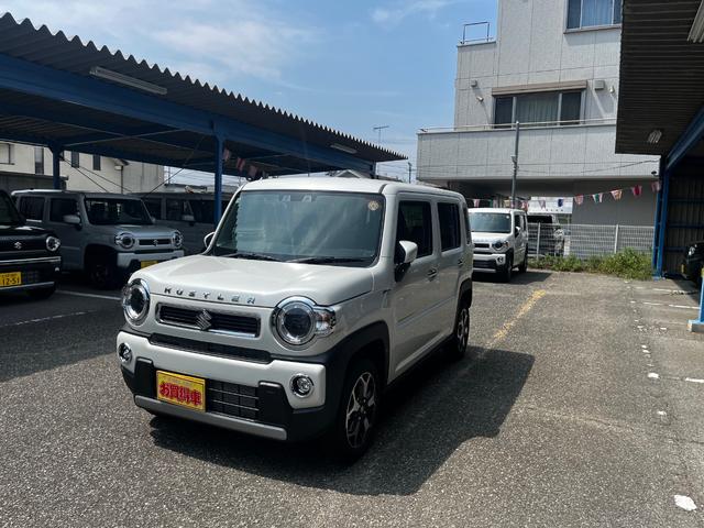 ハスラー ハイブリッドＸ　４ＷＤ　Ｂｌｕｅｔｏｏｔｈ地デジナビ付　届出済み未使用車　スズキセーフティサポート　ＬＥＤライト　シートヒーター　アルミ　ハスラーロゴ　メーカー保証付（2枚目）
