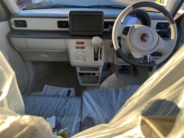 アルトラパンＬＣ ハイブリッドＬ　マイナー後モデル　Ｂｌｕｅｔｏｏｔｈナビ付届出済み未使用車　ハンズフリー　ＣＤ　スズキセーフティサポート　シートヒーター　オートエアコン　メーカー保証付（6枚目）