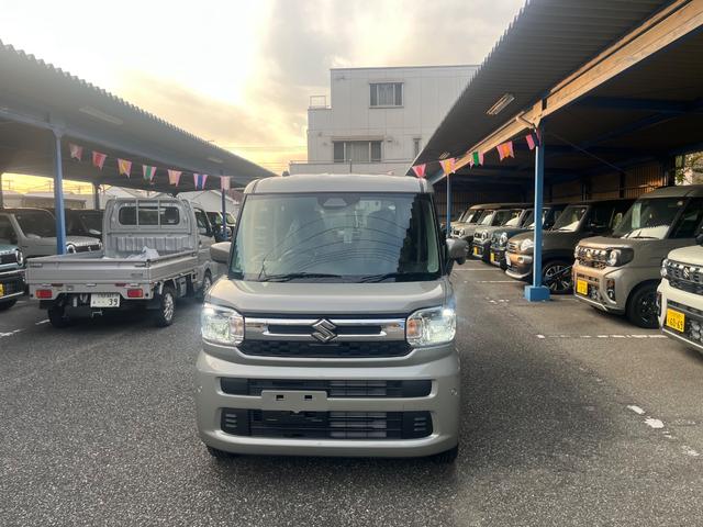 スペーシア ハイブリッドG Bluetoothフルセグ地デジナビ付き届出済み未使用車 ハンズフリー CD スズキセーフティサポート スマートキ― LEDヘッドライト 両側スライドドア メーカー保証付(2枚目)