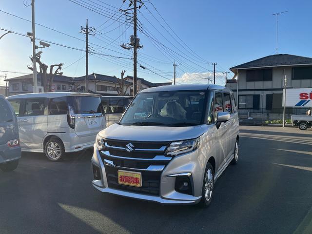 ソリオ ハイブリッドＭＺ　マイナー後モデル　メーカーオプションスズキコネクト全方位９型Ｂｌｕｅｔｏｏｔ地デジナビ付　　両側オートスライドドア　スズキセーフティサポート　ＬＥＤ　シートヒーター　メーカー保証（2枚目）