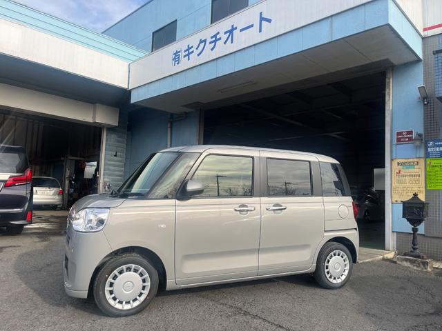 ムーヴキャンバス セオリーX Bluetoothフルセグ地デジナビ付き届出済み未使用車 CD ハンズフリー スマアシ 両側オートスライドドア プッシュスタートエンジン メーカー保証付き(5枚目)