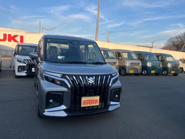 ソリオバンディット ハイブリッドＭＶ　メーカーオプションスズキコネクト全方位９型Ｂｌｕｅｔｏｏｔ地デジナビ　ＣＤ　　ＤＶＤ再生　両側オートスライドドア　スズキセーフティサポート　ＬＥＤヘッドライト　シートヒーター　メーカー保証付（2枚目）