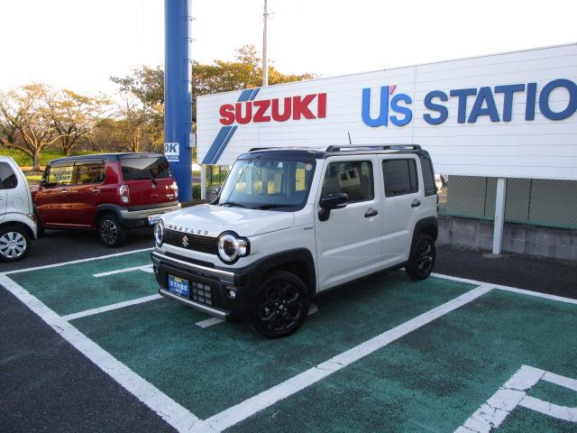 ハスラー タフワイルドターボ 3型 LEDヘッドランプ ルーフレール スズキセーフティーサポート 後退時ブレーキサポート LEDヘッドランプ LEDフロントフォグランプ 本革巻ステアリングホイール フルオートエアコン【ナノイーX搭載】 タフワイルド専用フロントグリル(7枚目)