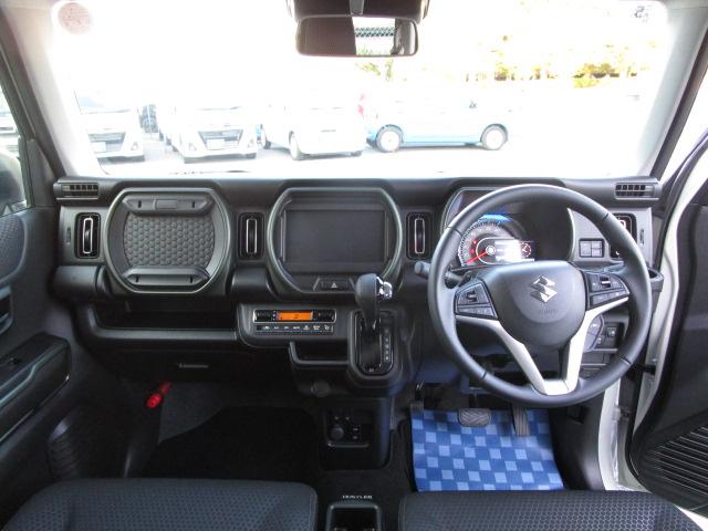 ハスラー タフワイルドターボ 3型 LEDヘッドランプ ルーフレール スズキセーフティーサポート 後退時ブレーキサポート LEDヘッドランプ LEDフロントフォグランプ 本革巻ステアリングホイール フルオートエアコン【ナノイーX搭載】 タフワイルド専用フロントグリル(15枚目)