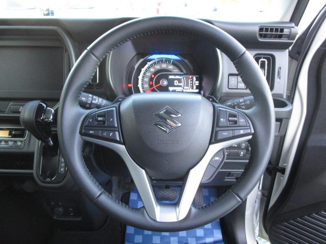 ハスラー タフワイルドターボ 3型 LEDヘッドランプ ルーフレール スズキセーフティーサポート 後退時ブレーキサポート LEDヘッドランプ LEDフロントフォグランプ 本革巻ステアリングホイール フルオートエアコン【ナノイーX搭載】 タフワイルド専用フロントグリル(35枚目)