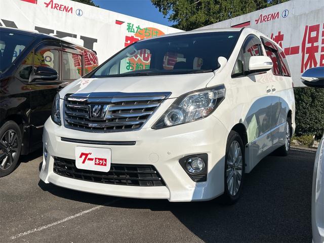 アルファード 240S 4WD ETC バックカメラ ナビ TV クリアランスソナー 両側電動スライドドア オートライト HID スマートキー 電動格納ミラー 後席モニター CVT アルミホイール CD DVD再生 USB(12枚目)