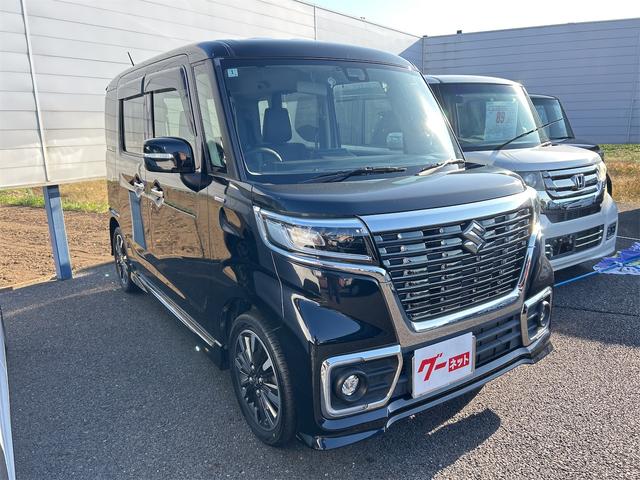 スペーシアカスタム ハイブリッドＧＳ　ＥＴＣ　両側電動スライドドア　ナビ　ＴＶ　クリアランスソナー　オートクルーズコントロール　レーンアシスト　衝突被害軽減システム　オートライト　ＬＥＤヘッドランプ　スマートキー　アイドリングストップ（17枚目）