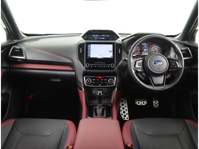 フォレスター STIスポーツ ダイヤトーン ETC2.0 新世代アイサイト 本革シート 全車速追従クルコン 後退ブレーキアシスト 停止保持 アダプティブドライビングビーム サイドカメラ リヤカメラ ナビ連動ドラレコ 前後録画 アイスト プッシュスタート 記録簿 ワンオナ(3枚目)