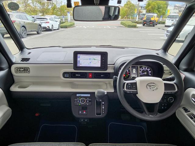 ムーヴキャンバス ストライプスＧ　ナビ　ＥＴＣ　ドラレコ　両側電動スライドドア　車検付　純正７インチナビ　前後ドラレコ　バックカメラ　スマートアシスト　ワンオーナー　禁煙車　シートヒーター　ＵＳＢ接続　フルＬＥＤ　フォグ　ホッとカップホルダー　電動パーキング　ブレーキホールド（3枚目）