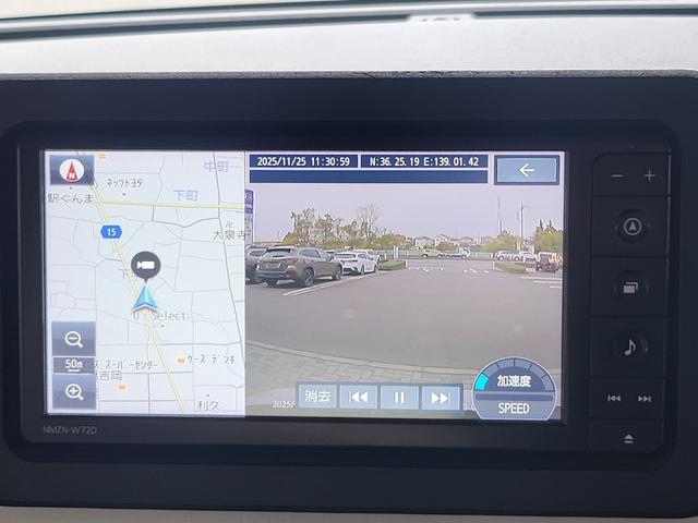 ムーヴキャンバス ストライプスＧ　ナビ　ＥＴＣ　ドラレコ　両側電動スライドドア　車検付　純正７インチナビ　前後ドラレコ　バックカメラ　スマートアシスト　ワンオーナー　禁煙車　シートヒーター　ＵＳＢ接続　フルＬＥＤ　フォグ　ホッとカップホルダー　電動パーキング　ブレーキホールド（8枚目）