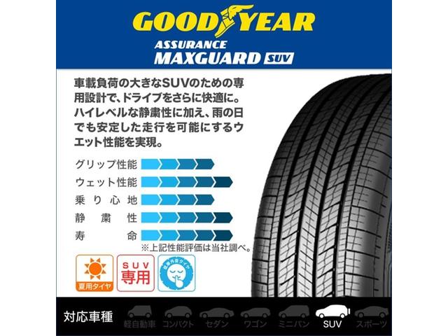 新品タイヤ装着済！グッドイヤー「ＡＳＳＵＲＡＮＣＥ　ＭＡＸＧＵＡＲＤ　ＳＵＶ」