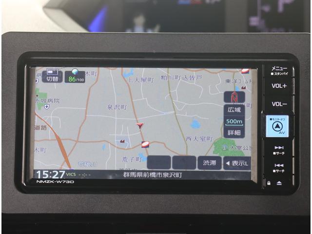 シフォン カスタムＲ　ナビ　バックカメラ　ＥＴＣ　両側電動スライドドア　純正ナビ　ＬＥＤライナー　スマートアシスト　シートヒーター　ベンチシート　プッシュスタート　前後コーナーセンサー　ワンオーナー　整備記録簿　禁煙車　寒冷地仕様　ハイビームアシスト　オートライト（4枚目）