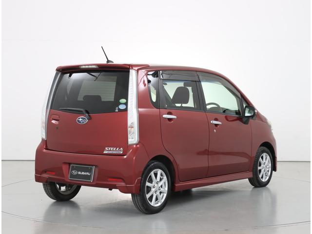 ステラ カスタムＲ　ナビ　プッシュスタート　オートエアコン　ナビゲーション　ＣＤ　ＤＶＤ　１４インチアルミホイール　ＬＥＤヘッドランプ　取扱説明書　保証書　整備手帳　アイドリングストップ（4枚目）