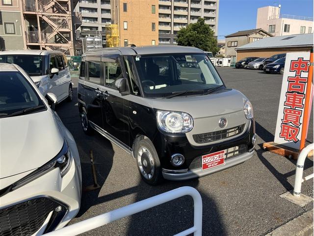 ムーヴキャンバス GブラックアクセントVS SAIII ETC 全周囲カメラ 両側電動スライドドア 衝突被害軽減システム オートライト LEDヘッドランプ スマートキー アイドリングストップ 電動格納ミラー シートヒーター ベンチシート CVT(3枚目)