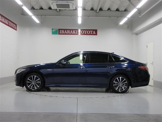 クラウンハイブリッド Ｇ　アルミ　ＬＥＤヘッド　キーフリー　横滑り防止機能　ＤＶＤ　ＥＴＣ　オートエアコン　ＡＵＸ　ＡＢＳ　メモリナビ　盗難防止装置　エアバッグ　オートクルーズコントロール　ナビＴＶ　サイドエアバッグ（2枚目）