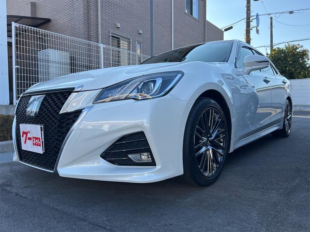 クラウンハイブリッド アスリートＳ　ドライブレコーダー　ＥＴＣ　レーンアシスト　オートクルーズコントロール　衝突被害軽減システム　バックカメラ　ナビ　ＴＶ　アルミホイール　オートマチックハイビーム　オートライト　ＬＥＤヘッドランプ（12枚目）