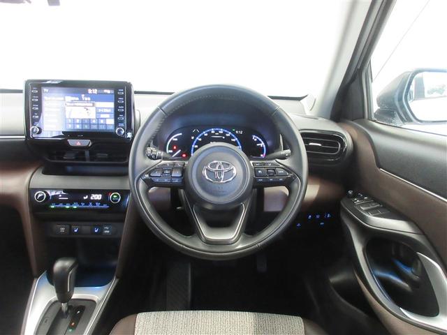 ヤリスクロス ハイブリッドＺ　ＡＣ１００　スマートキ　ワンオ－ナ－　衝突軽減ブレーキ　リヤカメラ　ＬＥＤヘッドライ　ＥＳＣ　クルーズＣ　パワーステアリング　ＴＶ　アルミホイール　ＥＴＣ車載器　運転席パワーシート　イモビ　キーフリー（4枚目）