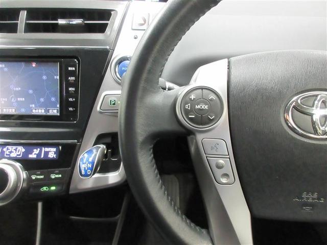 プリウスα Ｇ　Ｂモニタ　盗難防止装置　エアバッグ　ＡＢＳ　地デジＴＶ　オートクルーズコントロール　ＥＴＣ付　Ｗエアバック　ＴＶナビ　ＤＶＤ再生機能　キーフリーキー　フルオートエアコン　パワーステアリング　ＡＷ（10枚目）