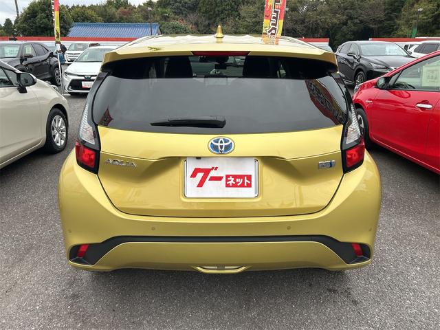 アクア G 当社試乗車歴 ドラレコ 全周囲カメラ ナビ TV クルーズコントロール レーンアシスト 衝突被害軽減システム アルミホイール オートマチックハイビーム オートライト LEDヘッドランプ パワーシート(18枚目)