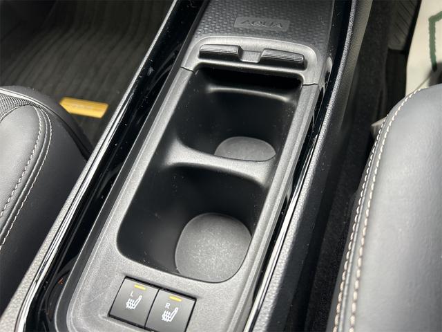 アクア G 当社試乗車歴 ドラレコ 全周囲カメラ ナビ TV クルーズコントロール レーンアシスト 衝突被害軽減システム アルミホイール オートマチックハイビーム オートライト LEDヘッドランプ パワーシート(48枚目)