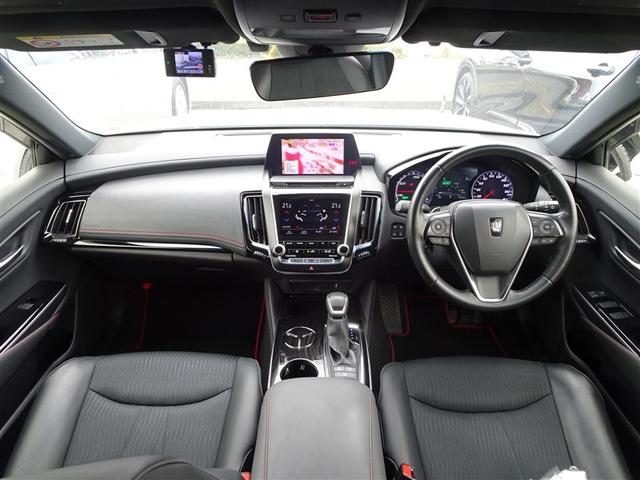 クラウンハイブリッド S スポーツスタイル ドライブレコーダー クリアランスソナー レーンアシスト オートクルーズコントロール パークアシスト 衝突被害軽減システム 全周囲カメラ ナビ TV アルミホイール オートマチックハイビーム(6枚目)