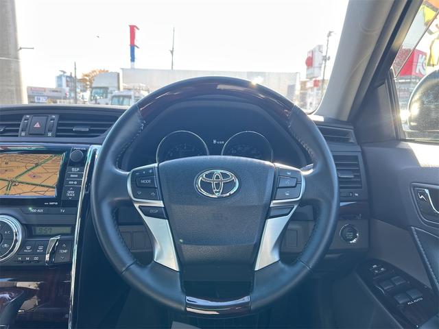 マークX 250G リラックスセレ・ブラックレザーリミテッド ETC バックカメラ ナビ TV アルミホイール オートライト HID AT シートヒーター スマートキー 電動格納ミラー 盗難防止システム パワーシート 革シート CD(3枚目)