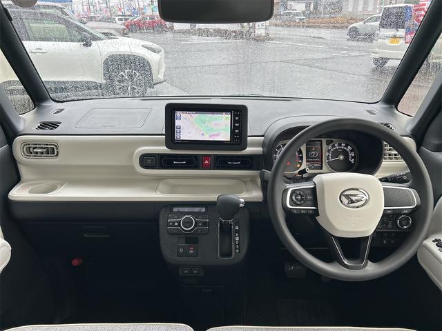 ムーヴキャンバス ストライプスＧ　全周囲カメラ　両側電動スライドドア　ナビ　ＴＶ　クリアランスソナー　レーンアシスト　衝突被害軽減システム　オートライト　ＬＥＤヘッドランプ　スマートキー　アイドリングストップ　電動格納ミラー（2枚目）