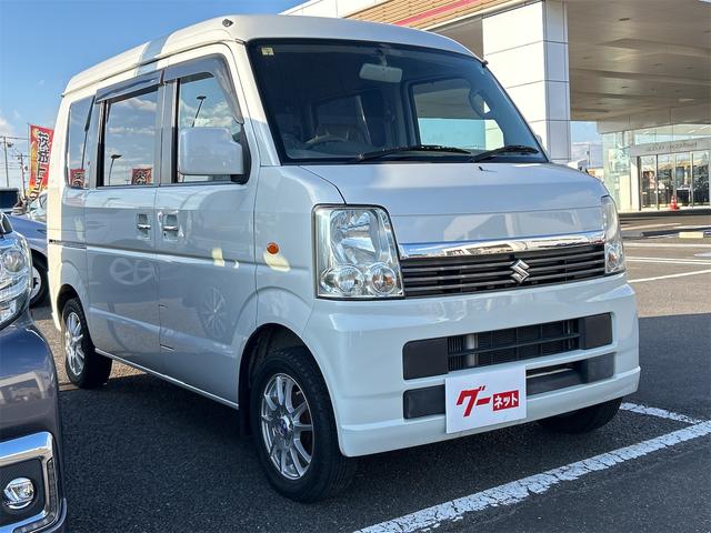 エブリイワゴン ＪＰターボ　ＥＴＣ　バックカメラ　ナビ　ＴＶ　キーレスエントリー　電動格納ミラー　ＡＴ　盗難防止システム　ＡＢＳ　ＣＤ　アルミホイール　衝突安全ボディ　エアコン　パワーステアリング　パワーウィンドウ（3枚目）