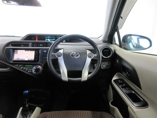 アクア Ｇ　ナビ装備　バックモニタ　デュアルエアバック　ＨＤＤナビゲーション　ＬＥＤ　パワーウィンドウ　ＡＴエアコン　ＡＢＳ　パワーステアリング　アルミ　運転席エアバッグ（4枚目）