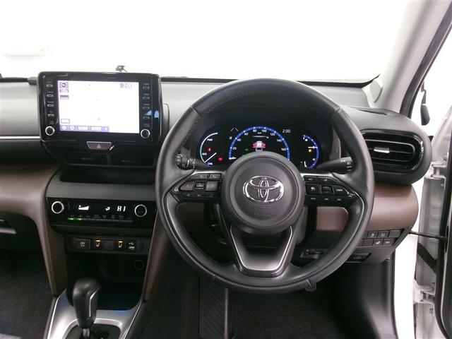 ヤリスクロス ハイブリッドZ ドライブレコーダ インテリジェントキー アルミホイル LEDライト リアカメラ クルーズコントロール 横滑り防止システム TV 電動シ-ト パワステ オートエアコン キーフリー イモビライザ ABS(7枚目)