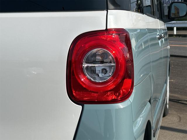 ムーヴキャンバス ストライプスＧ　バックカメラ　両側電動スライドドア　ＴＶ　クリアランスソナー　衝突被害軽減システム　オートライト　ＬＥＤヘッドランプ　スマートキー　アイドリングストップ　電動格納ミラー　シートヒーター　ベンチシート（41枚目）