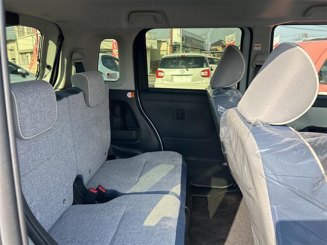 ムーヴキャンバス ストライプスＧ　バックカメラ　両側電動スライドドア　ＴＶ　クリアランスソナー　衝突被害軽減システム　オートライト　ＬＥＤヘッドランプ　スマートキー　アイドリングストップ　電動格納ミラー　シートヒーター　ベンチシート（49枚目）