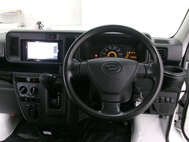 ハイゼットカーゴ ＤＸ　ＳＡＩＩＩ　バックモニタ　カーナビ　ヘッドライトＬＥＤ　メモリナビ　ＥＴＣ付き　オートエアコン　キ－レス　デュアルエアバッグ　エコアイドル　フルフラットシート　前席パワーウィンドウ　運転席エアバッグ　ＡＢＳ（7枚目）