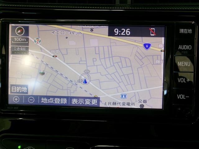 アクア Sスタイルブラック 全周囲カメラ ナビ クリアランスソナー レーンアシスト 衝突被害軽減システム オートマチックハイビーム オートライト スマートキー 電動格納ミラー CVT 盗難防止システム 衝突安全ボディ ABS(4枚目)