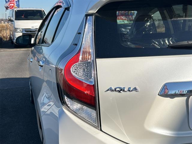 アクア Sスタイルブラック ETC バックカメラ ナビ TV クリアランスソナー レーンアシスト 衝突被害軽減システム オートマチックハイビーム オートライト スマートキー 電動格納ミラー CVT 盗難防止システム(33枚目)