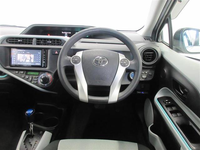 アクア S スマートキープッシュスタート キーレスエントリ フルセグ地デジ ナビ&TV オートエアコン デュアルエアバック ESC Bカメラ パワーウィンドウ ETC DVD再生可能 SRS パワーステアリング(4枚目)