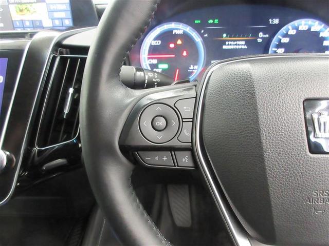 クラウンハイブリッド ＲＳアドバンス　地デジ　衝突被害軽減装置　黒革シート　ＬＥＤヘットライト　後カメラ　クルコン　ＡＣ　Ｐシート　エアバッグ　ナビＴＶ　セキュリティーアラーム　キーフリー　スマートキ　パワーウィンドウ　メモリナビ　アルミ（10枚目）