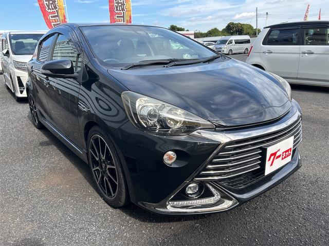 アクア G G’s ETC バックカメラ ナビ TV オートクルーズコントロール レーンアシスト 衝突被害軽減システム アルミホイール オートマチックハイビーム オートライト スマートキー 電動格納ミラー CVT(14枚目)