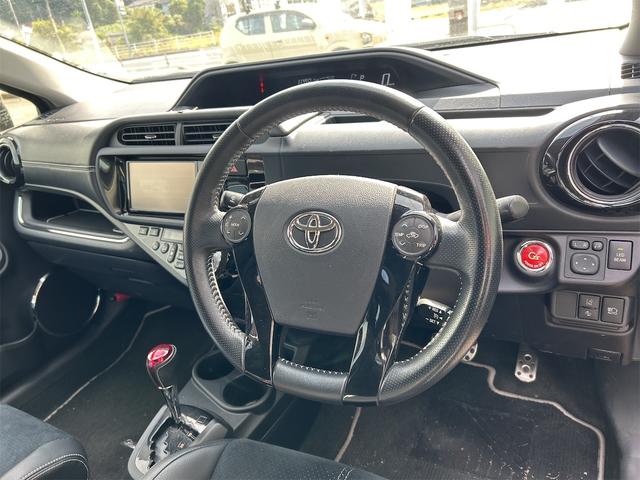 アクア G G’s ETC バックカメラ ナビ TV オートクルーズコントロール レーンアシスト 衝突被害軽減システム アルミホイール オートマチックハイビーム オートライト スマートキー 電動格納ミラー CVT(38枚目)