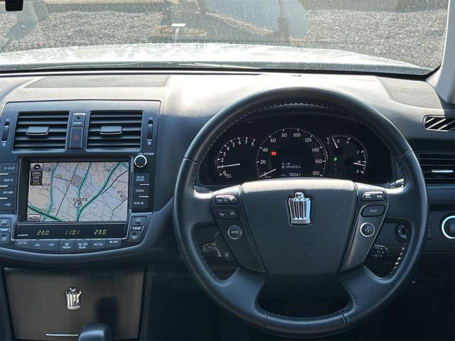 クラウン 2.5アスリート ドライブレコーダー ETC クリアランスソナー オートクルーズコントロール バックカメラ ナビ TV アルミホイール オートライト HID AT スマートキー 電動格納ミラー 盗難防止システム(3枚目)